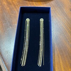 Delicate Gold Multi-Chain Drop Earrings - Women Jewelry